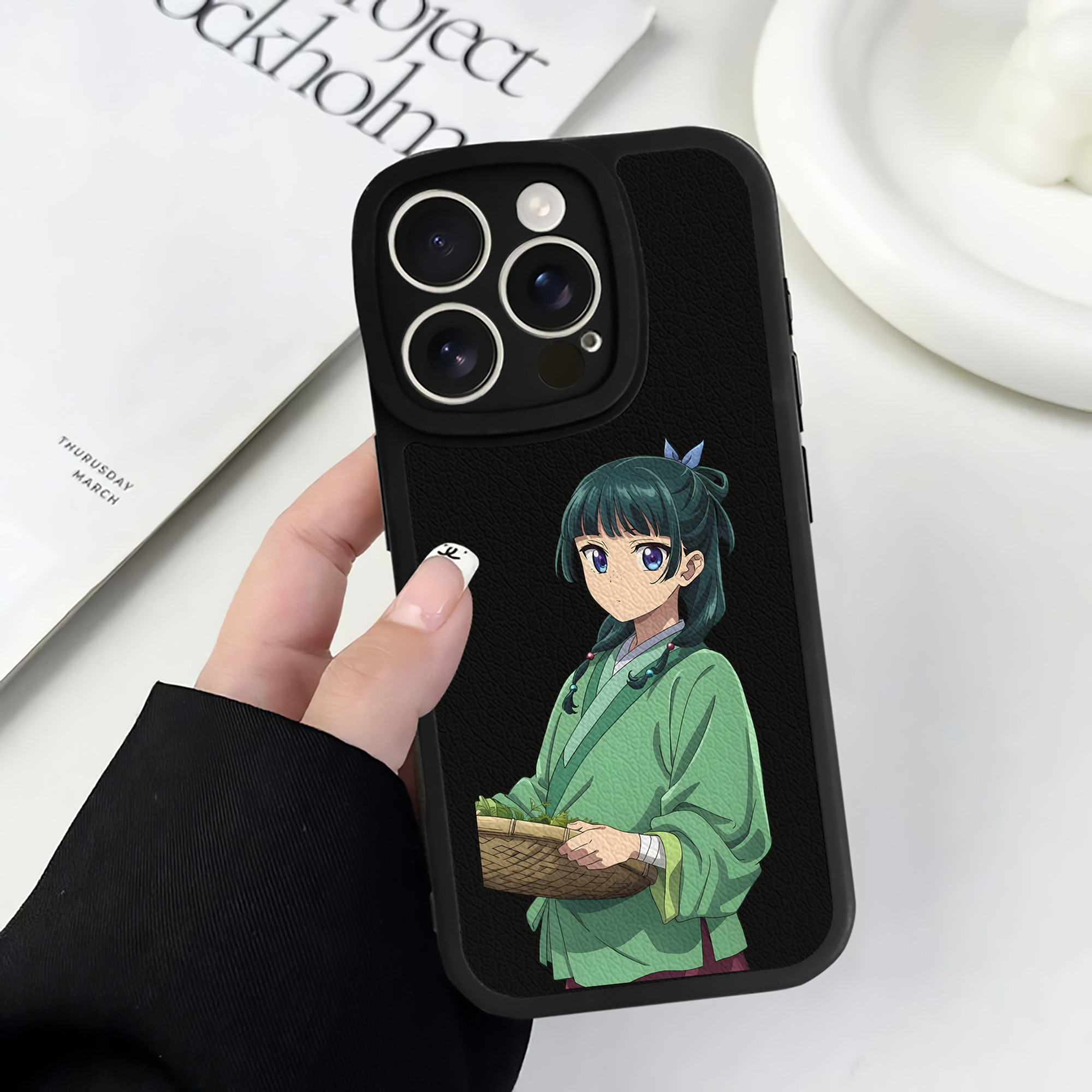 薬屋のひとりごと The Apothecary Diaries 【iPhone 16シリーズ対応】シリコンスマホケース（レザー調） 材質：シリコン